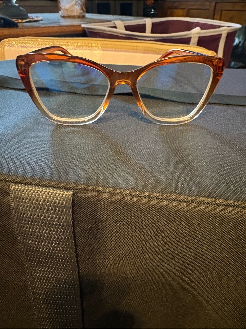 Joy Mangano Tortoiseshell Cat-Eye Readers in Brown &  Cream 2.0 Strength